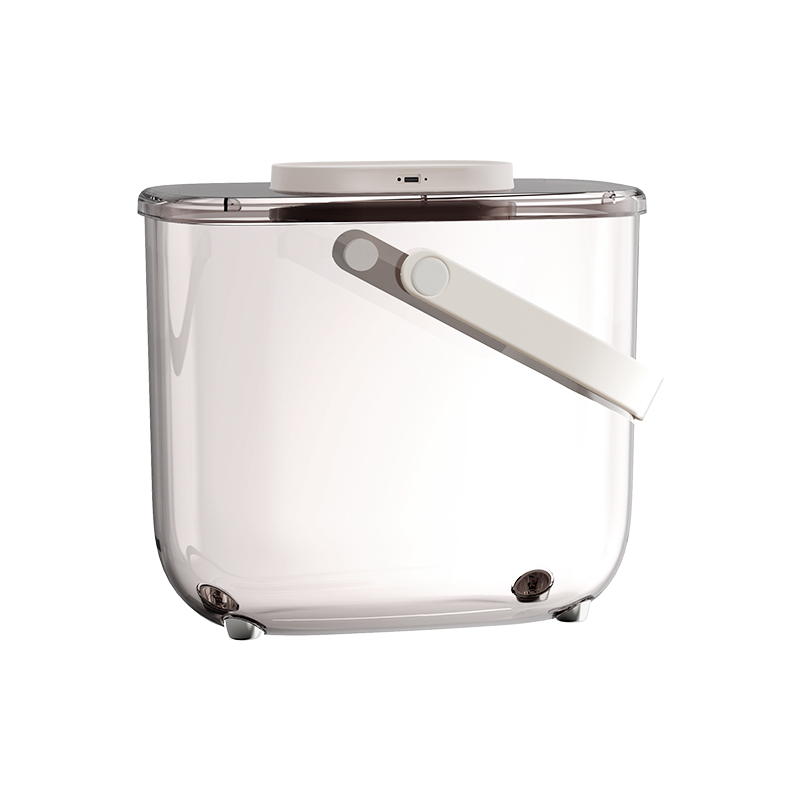 スマート真空ペットフード保存バケツ - 10L 気密防湿/防虫 猫/犬のフード用