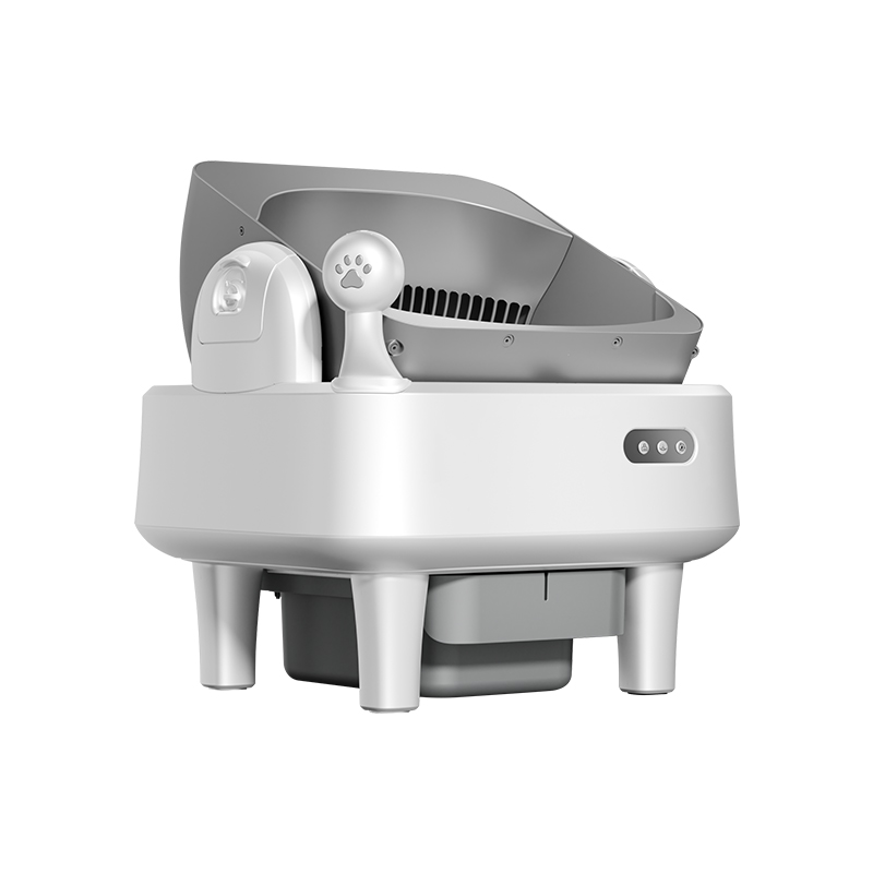 Открытый умный кошачий туалет, УФ-свет, отрицательные ионы, контроль через приложение, дезодорант, мазь, автоматическая дезинфекция